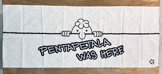 pentapetala was here 　手ぬぐい